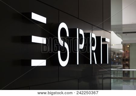 Manila, The Philippines - 22 March 2018: Esprit Brand Name On Store Entrance In Sm Mall Of Asia Shop
