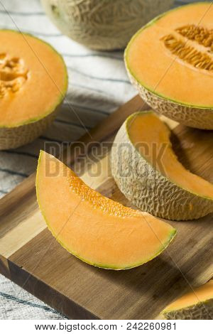 Raw Orange Organic Cantaloupe