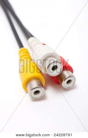 Audio-video trefasiskt kabel