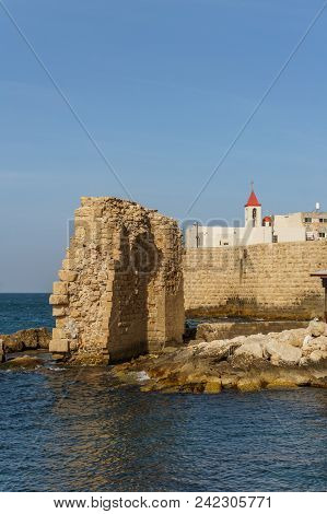 Acre, Israel - March 23, 2018: Church Of St. Andreas In The Old City Of Akko