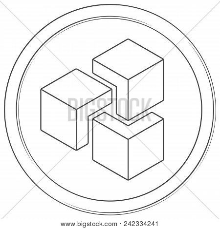 Zencash - Cryptocurrency Coin. Vector Thin Line Icon. Lineart Illustration On White Background. Inte