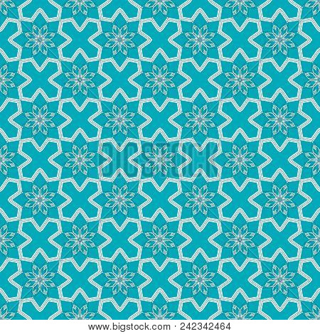 Simular Texture With Geometric Ornaments. Pattern With Arabic Geometric Pattern