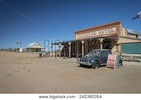 Silverton, New South Wales, Australia, 28th March 2018 - The Iconic Silverton Hotel In Outback New S