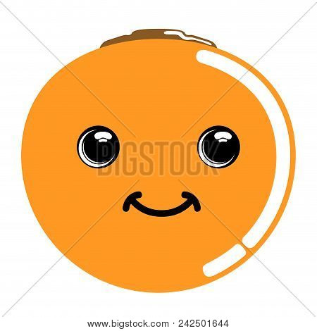 Cute Lulo Emoticon Image. Vector Illustration Design