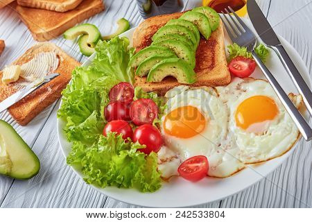 Healthy Aussie Breakfast On A Plate