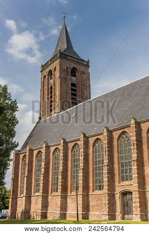 Main Church In The Historic Center Of Monnickendam, The Netherlands