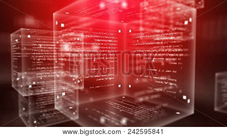 Digital Program Boxes In Purple Space