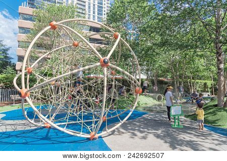 Children Area At Klyde Warren Park In Downtown Dallas, Texas