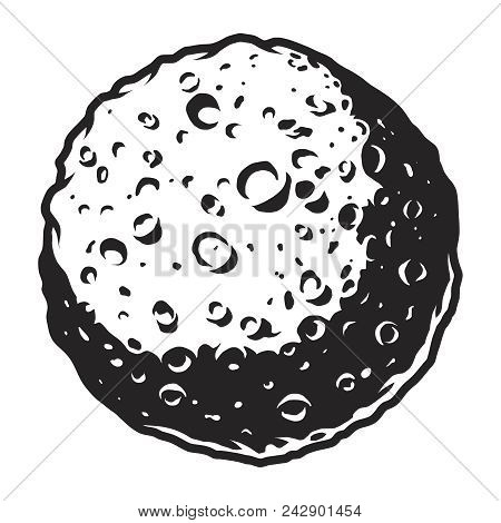 Vintage Full Moon Vector Photo Free Trial Bigstock