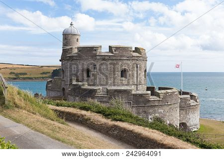 Ancient St Mawes Castle In Carnwall England United Kingdom