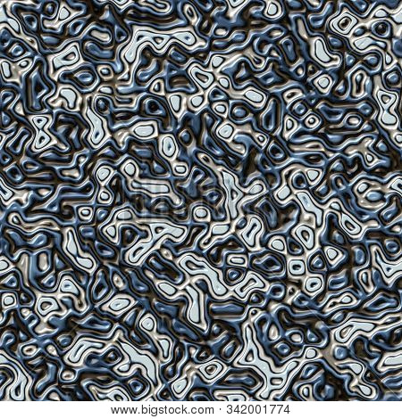 Abstract Slimy Clammy Gelatine Plastic Alien Monster Skin Seamless Pattern