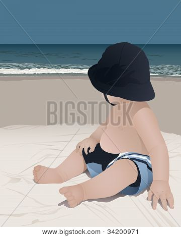 Baby na plaży