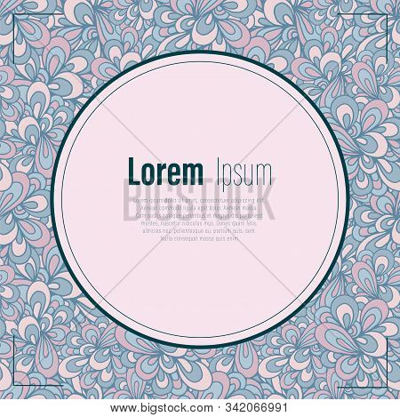Creative Universal Card With Abstract Background. Hand Drawn Textures.