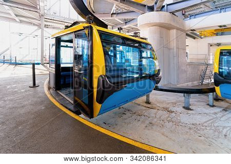 Cable Car In Penken Ski Resort Of Tyrol In Austria