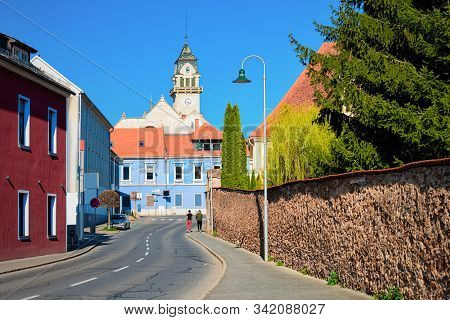 Road With Street View On Town Hall Town Leibnitz Austria