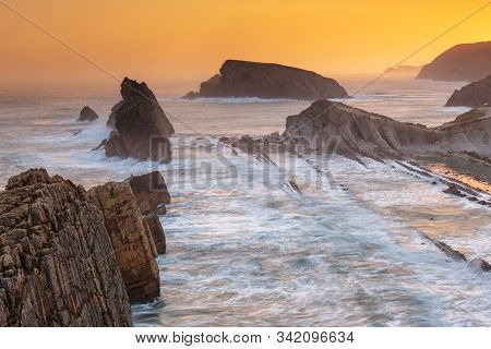 La Arnia. Sunrise In The Urros De Liencres. Cantabria. Spain.