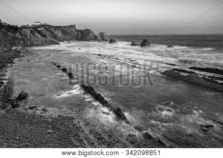 Landscape In The Urros De Liencres. Cantabria. Spain.
