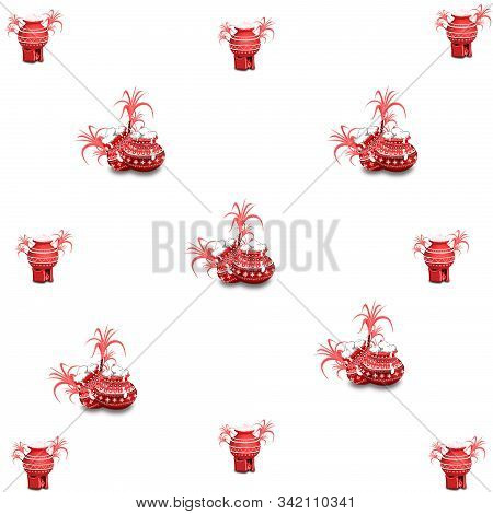 Illustration Of Happy Pongal Seamless Pattern. Illustration, Happy Pongal Seamless Pattern. Holiday 