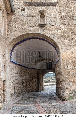 Main Gate On The Ancient Walls Of Pedraza. Spain.