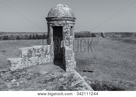 Ancient Walls In Almeida. History. Portugal. Europe.