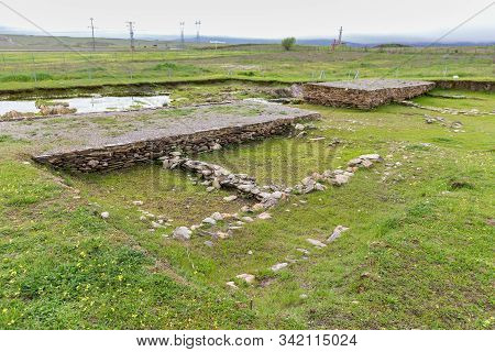 Castra Caecilia Archaeological Ruins. Ancient Camp Of The Roman Legions, Located Near Caceres In Spa