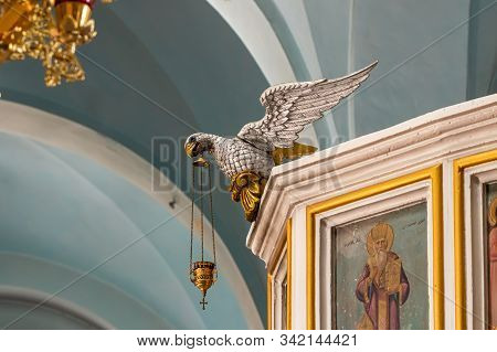 Jerusalem, Israel, December 28, 2018 : The Interior Of The St. Nicholas Church Dungeon In Bayt Jala 