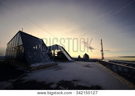 Sunset On The Summit Of The Zugspitze