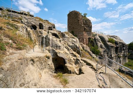 Remains Of The Regenstein Fortress Near Blankenburg In The Harz Mountains In Germany