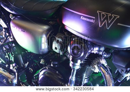 Pasig, Ph - Sept. 29: Kawasaki 800 Motorcycle At Philippine Moto Heritage Weekend On September 29, 2