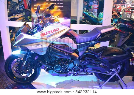 Pasig, Ph - Sept. 29: Suzuki Motorcycle At Philippine Moto Heritage Weekend On September 29, 2019 In
