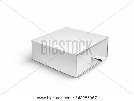 Package Cardboard Ribbon Pull And Slide Drawer Box