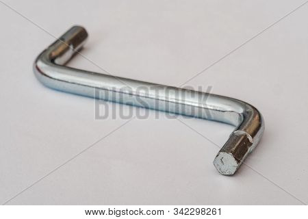 Hexagon Socket Screw Allen Key In A White Background Isolated