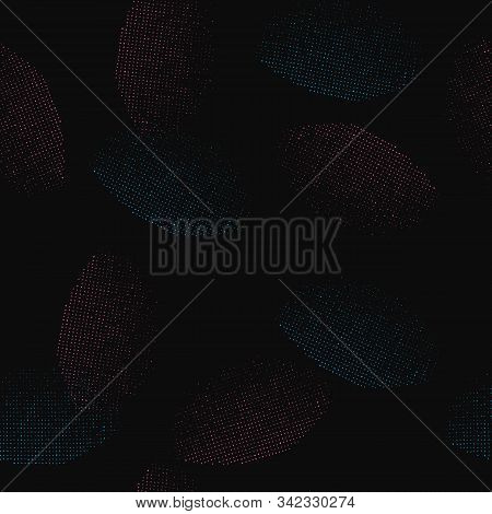 A Textured Dark Black Seamless Vector Pattern Background.
