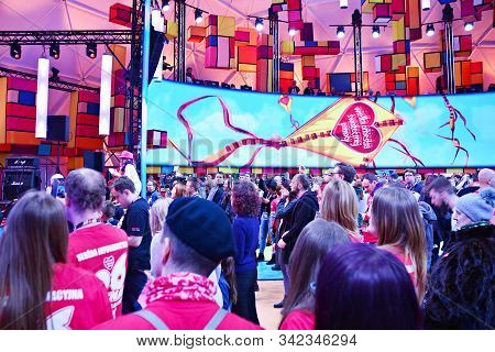 Warsaw, Poland. 13 January 2017. Red Heart, A Symbol Of Social Charity. The Charity Campaign Of The 