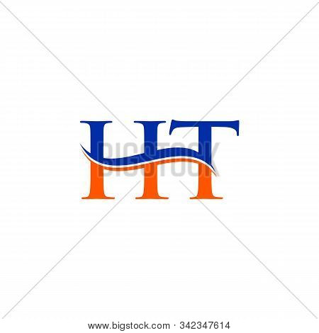Ht Letter Type Logo Design Vector Template. Abstract Letter Ht Logo Design