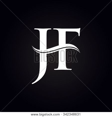 Jf Letter Type Logo Design Vector Template. Abstract Letter Jf Logo Design