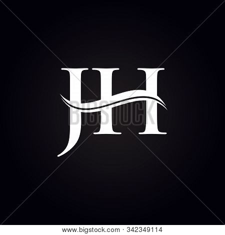 Jh Letter Type Logo Design Vector Template. Abstract Letter Jh Logo Design