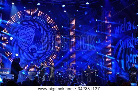 Warsaw, Poland. 10 January 2016. Wosp. Free Concert At The Charity Campaign Of The Great Orchestra O