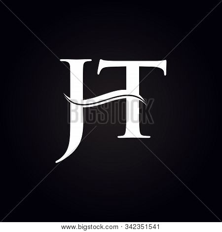 Jt Letter Type Logo Design Vector Template. Abstract Letter Jt Logo Design