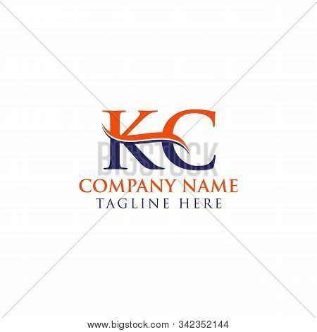 Initial Kc Letter Logo Design Vector Template. Abstract Letter Kc Logo Design