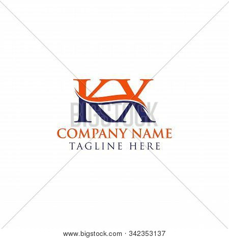 Initial Kx Letter Logo Design Vector Template. Abstract Letter Kx Logo Design