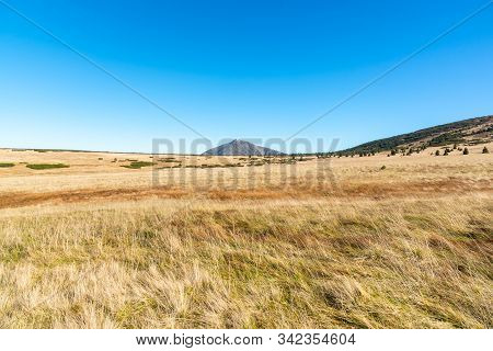 Snezka - The Highest Mountain Of Czech Republic. Krkonose National Park, Giant Mountains