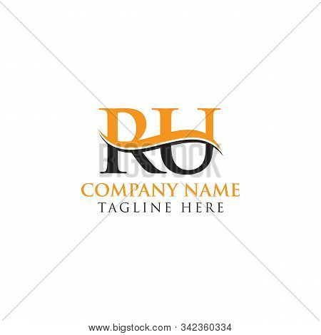 Swoosh Letter Ru Logo Design Vector Template. Ru Letter Logo Design.