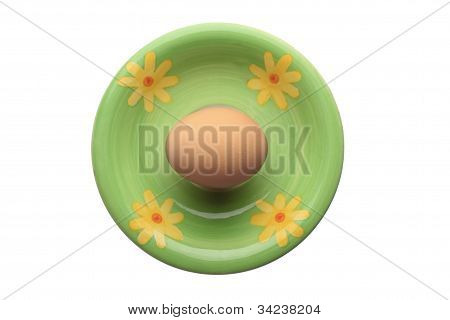 egg on plate