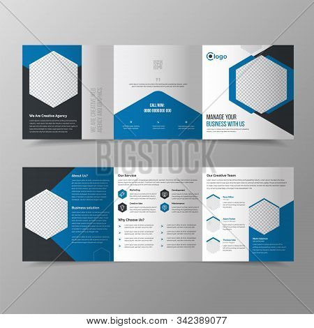 Corporate Creative Square Trifold Brochure Design Template