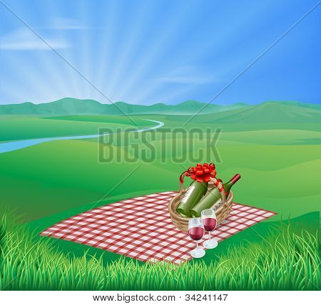 Paysage de pique-nique