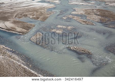 Background Of Water In A Riverbed