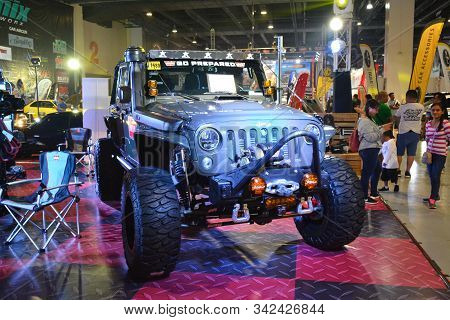 Pasay, Ph - Nov. 16: Jeep Rubicon At Manila Auto Salon On November 16, 2019 In Smx Convention Center
