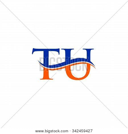 Swoosh Letter Tu Logo Design Vector Template. Tu Letter Logo Design