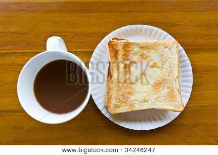 Kaffekop og Hæld mælken Toast